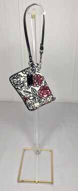 COACH Poppy Wristlet Coin Wallet with Roses - RARE!
